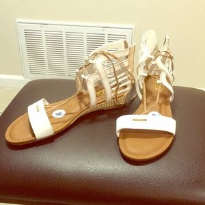 Lace up sandals by sugar . Never used .